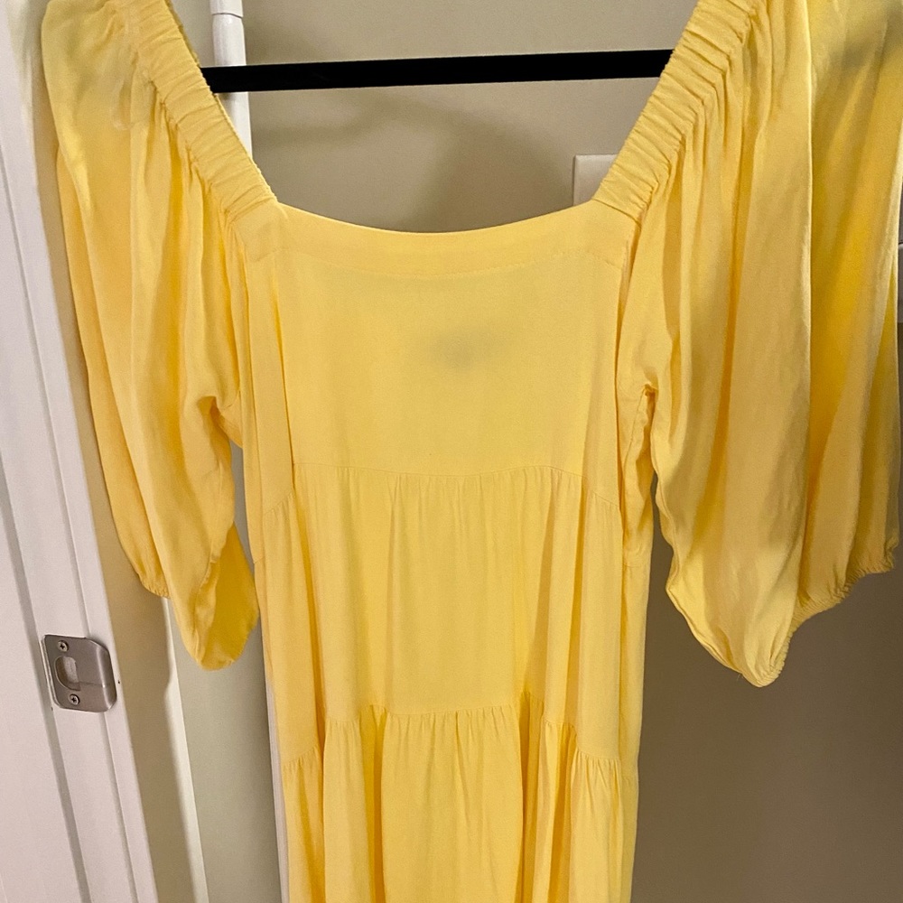 Yellow Off The Shoulder Dress